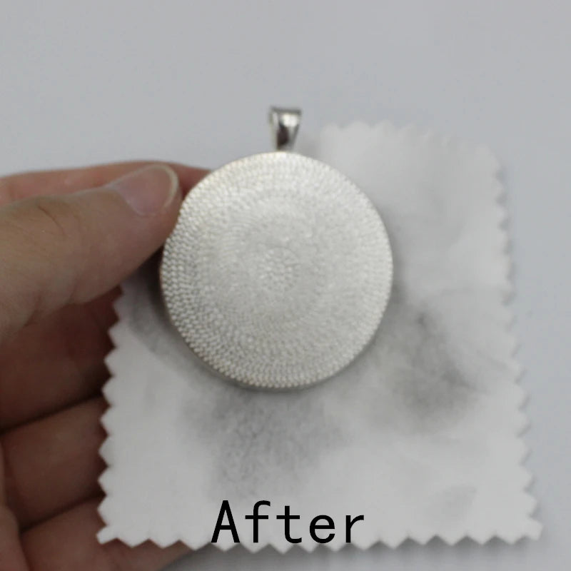 10/50pcs Soft Jewelry Cleaning Cloth Individually Wrapped For Silver Gold Platinum Glasses Watch Coins Cleaner Tools Equipment