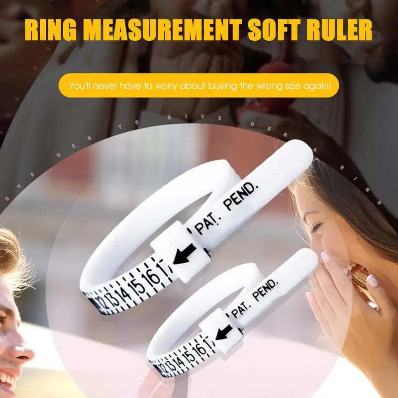 Ring Ruler Measurer Finger Coil Ring Sizing Tool UK Size US Size Measurements Ring Sizer Accessory Insert Guard Tightener Tools