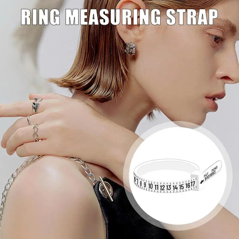 Ring Ruler Measurer Finger Coil Ring Sizing Tool UK Size US Size Measurements Ring Sizer Accessory Insert Guard Tightener Tools