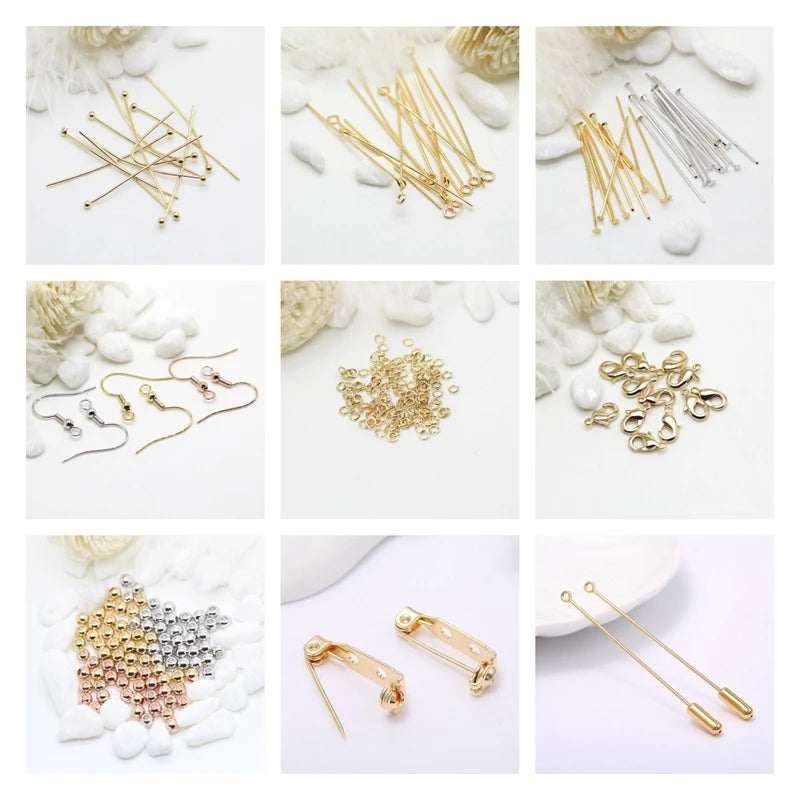 20pcs Wholesale 14K Gold Plated Earring Backs Findings Earring Clutch Accessories For Jewelry Making