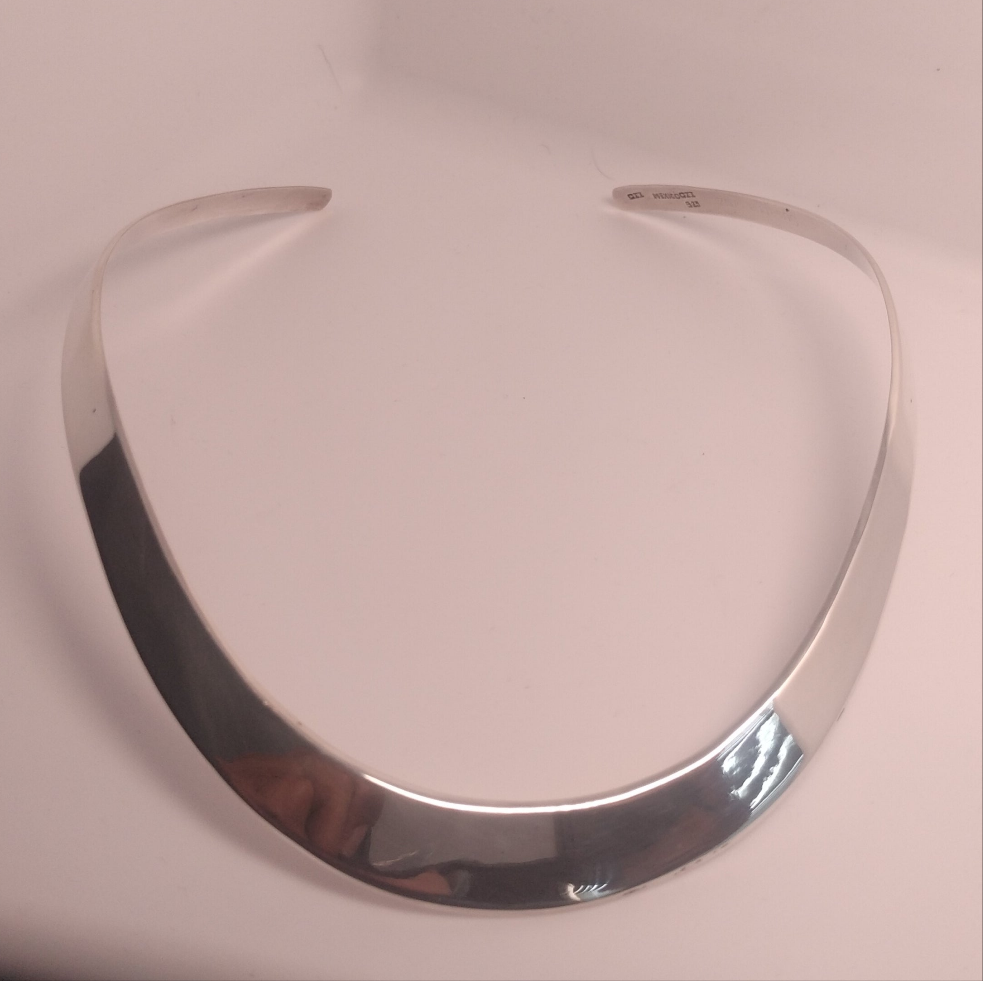 Sterling Silver Cuff Necklace