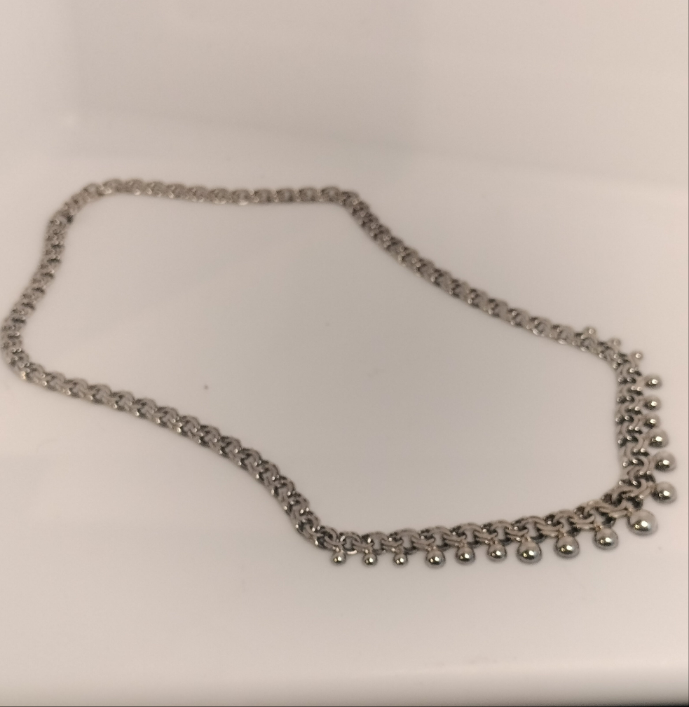 Sterling Silver Beaded Necklace