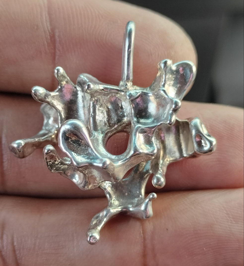 Sterling Silver Freeform Pendant