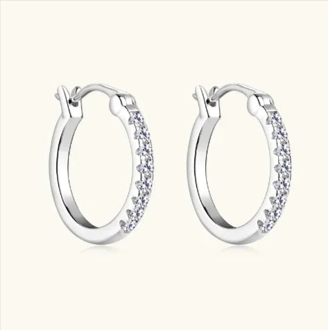 S925 Moissanite Stud Earrings