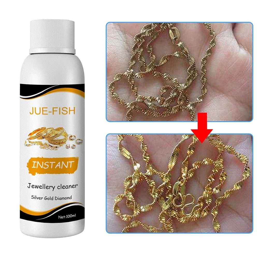 Jewelry Cleaner for Ultrasonic Machine Cleaning Solution Tarnish Remover Stain-free Smooth Diamonds Gold Jewelry Clean Spray