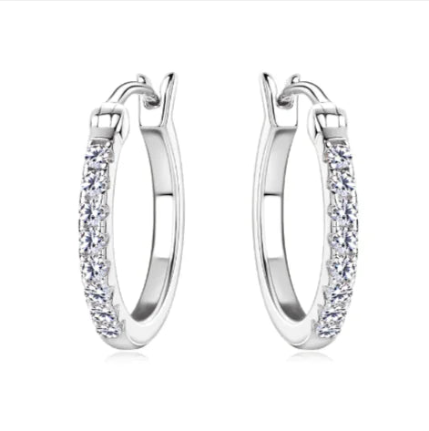 S925 Moissanite Stud Earrings