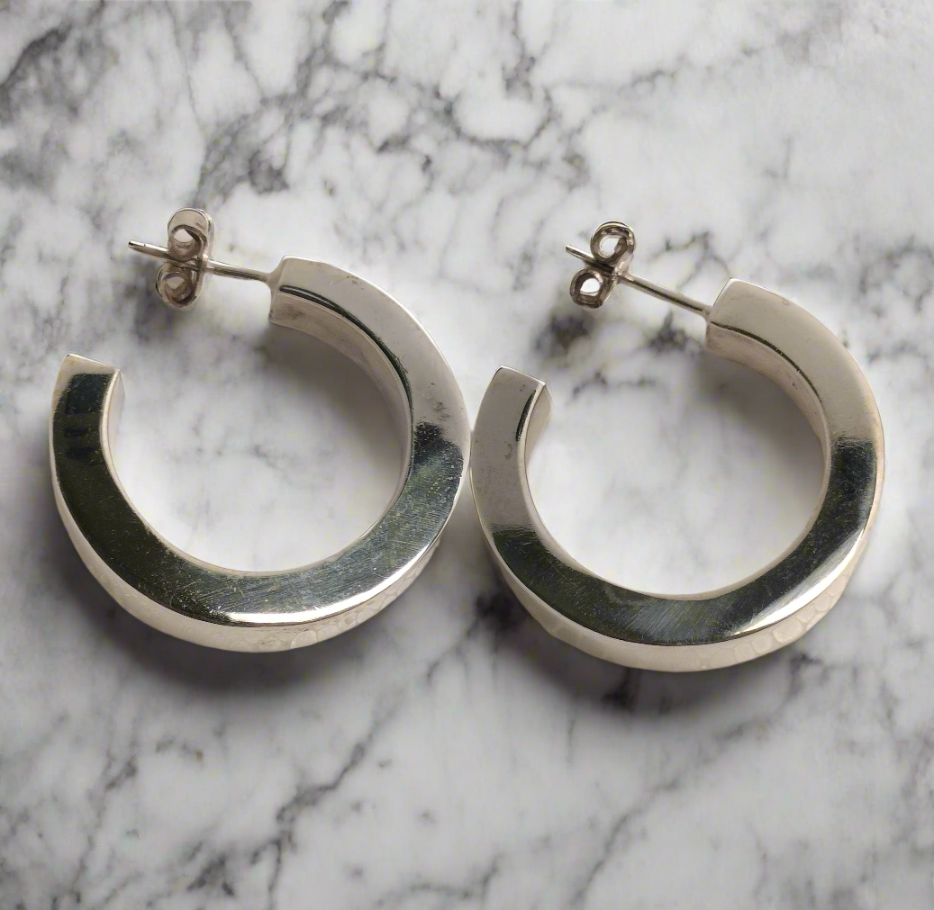 Sterling Silver Hoop Earrings
