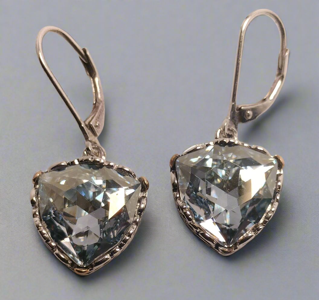 Sterling Silver Aquamarine Earrings