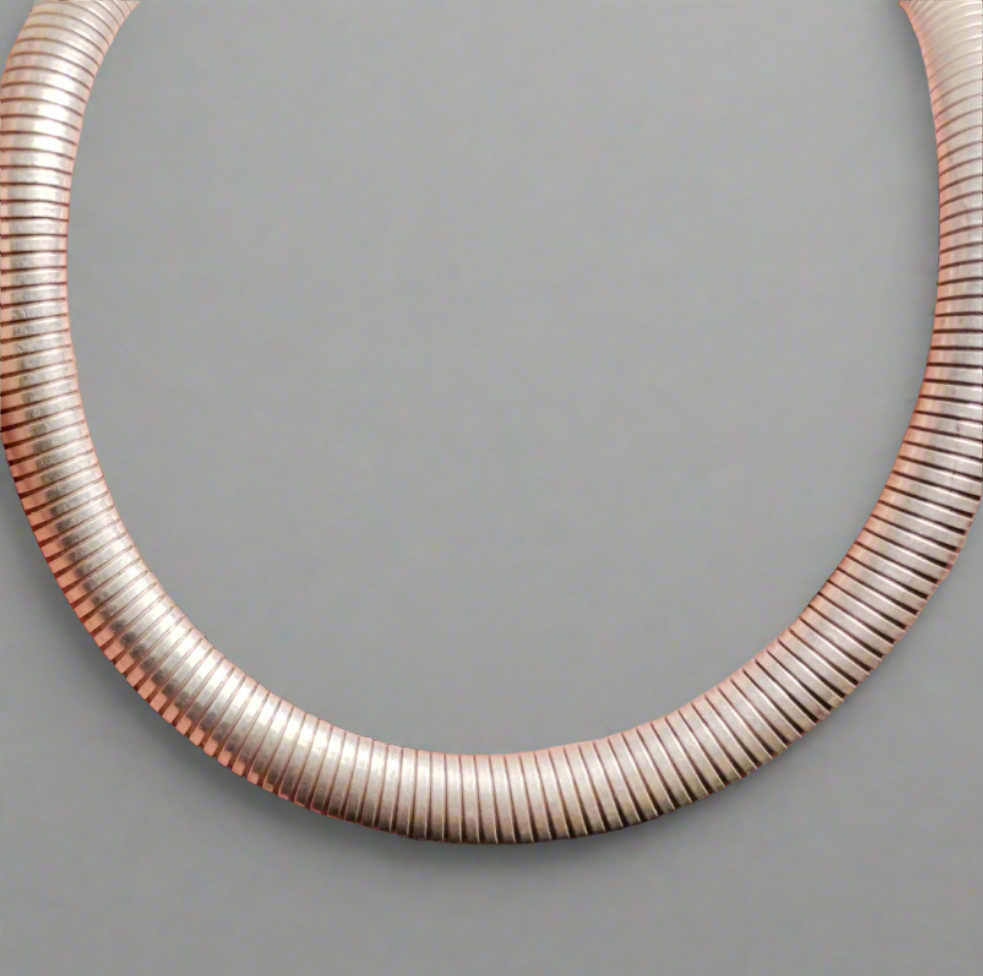 Sterling Silver Omega Necklace