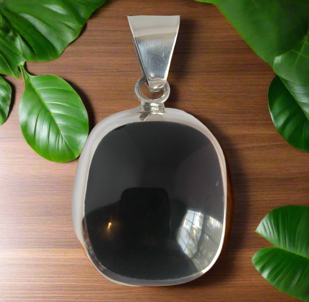 Sterling Silver Onyx Pendant