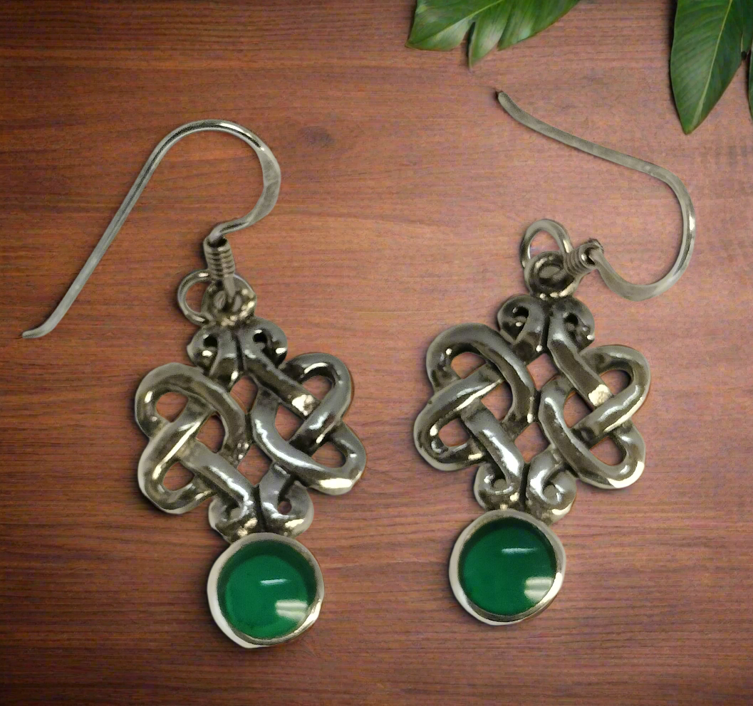 Sterling Silver and Resin Earrings