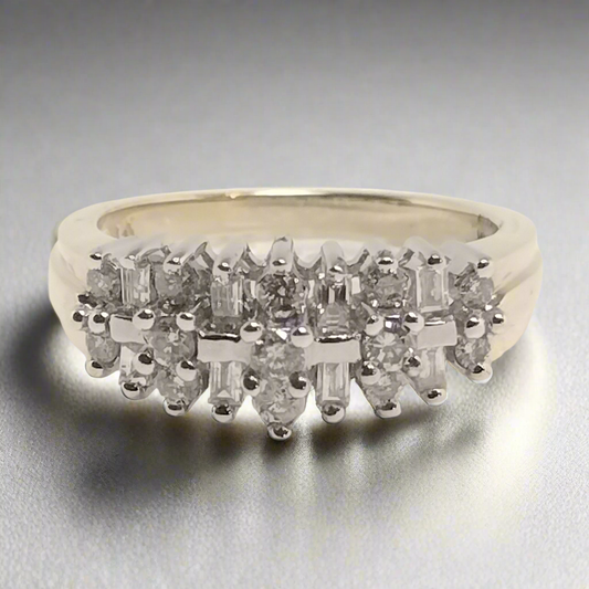 10k Gold Diamond Anniversary Band