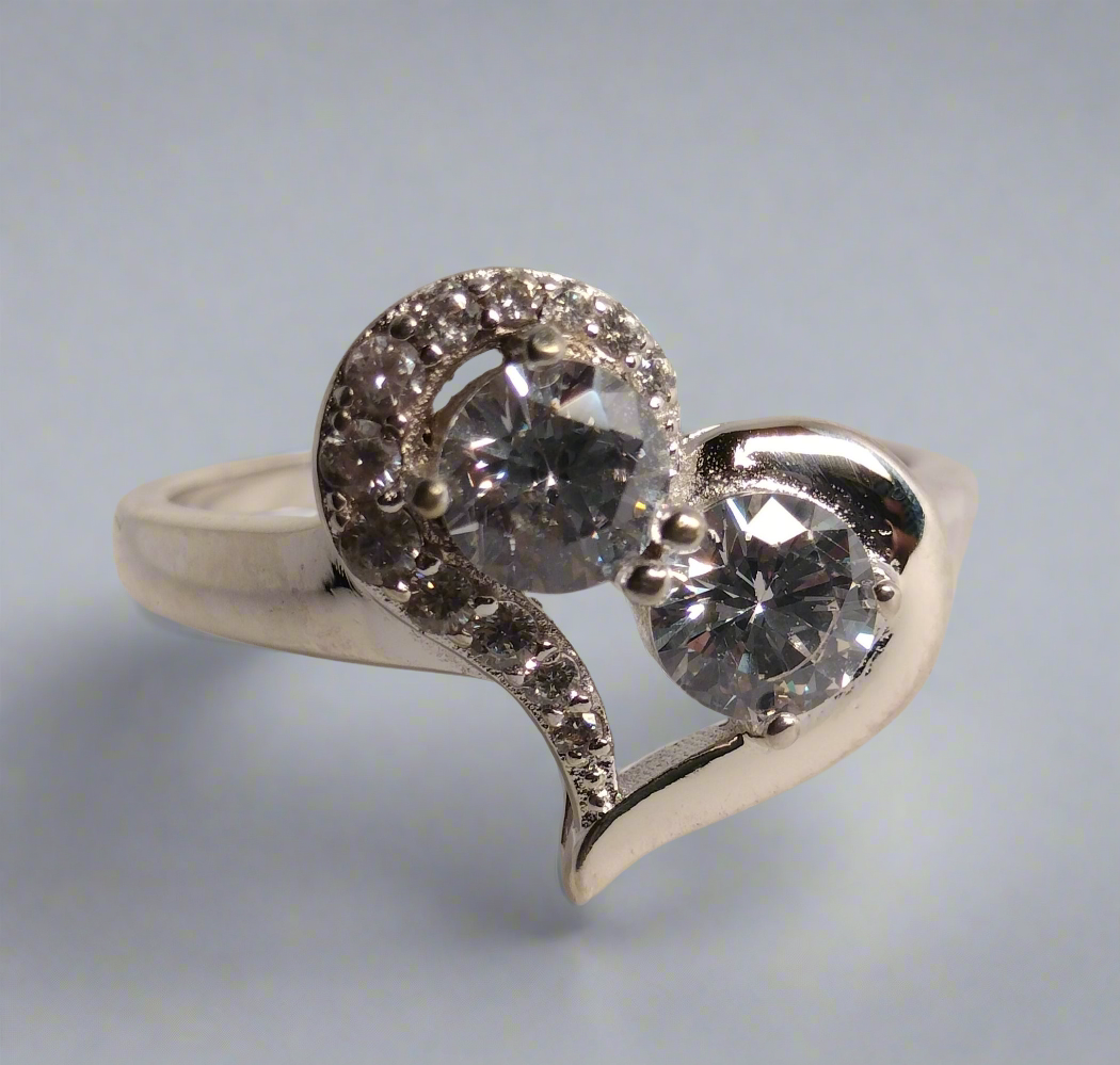 Sterling Silver Cubic Zirconia Ring