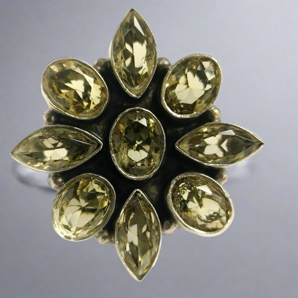 Sterling Silver Lemon Quartz Ring
