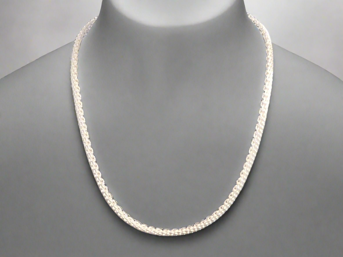 Sterling Silver Bismarck Necklace