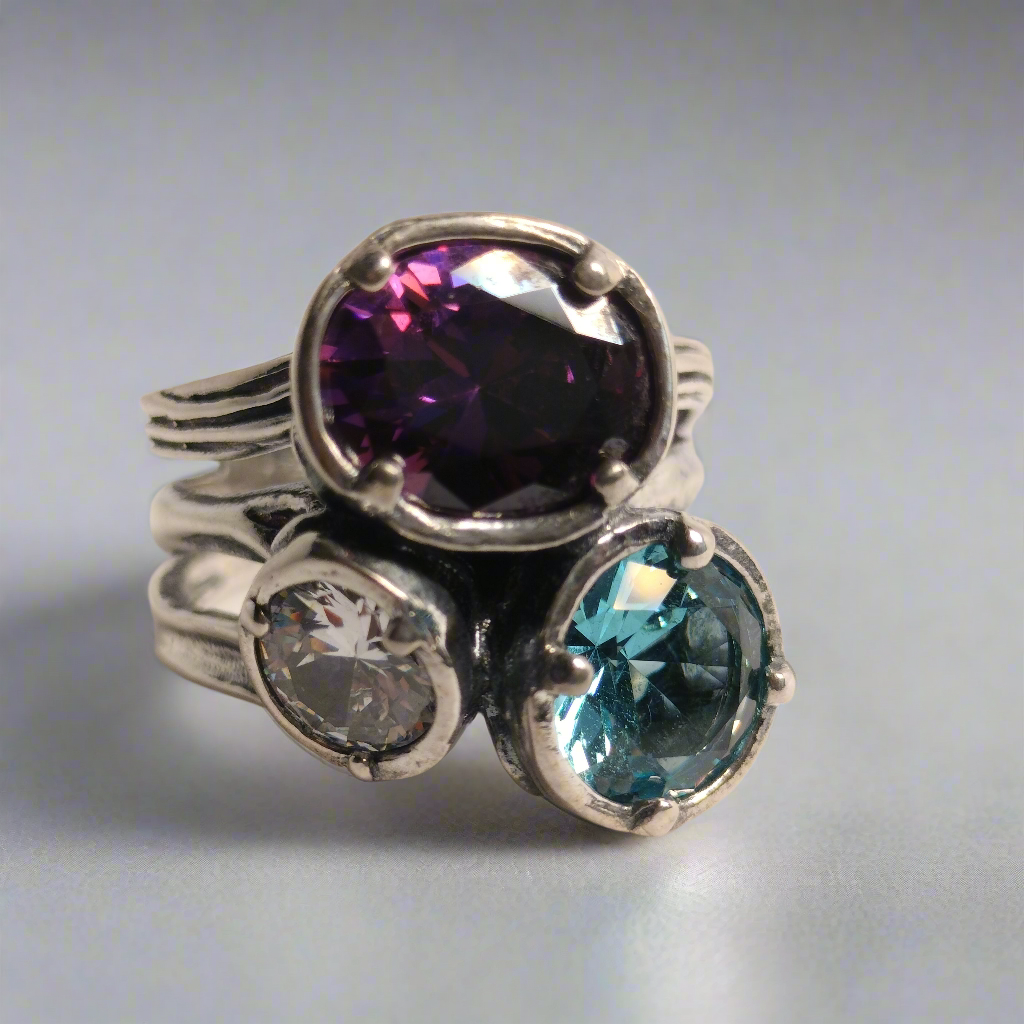Sterling Silver Cubic Zirconia Ring