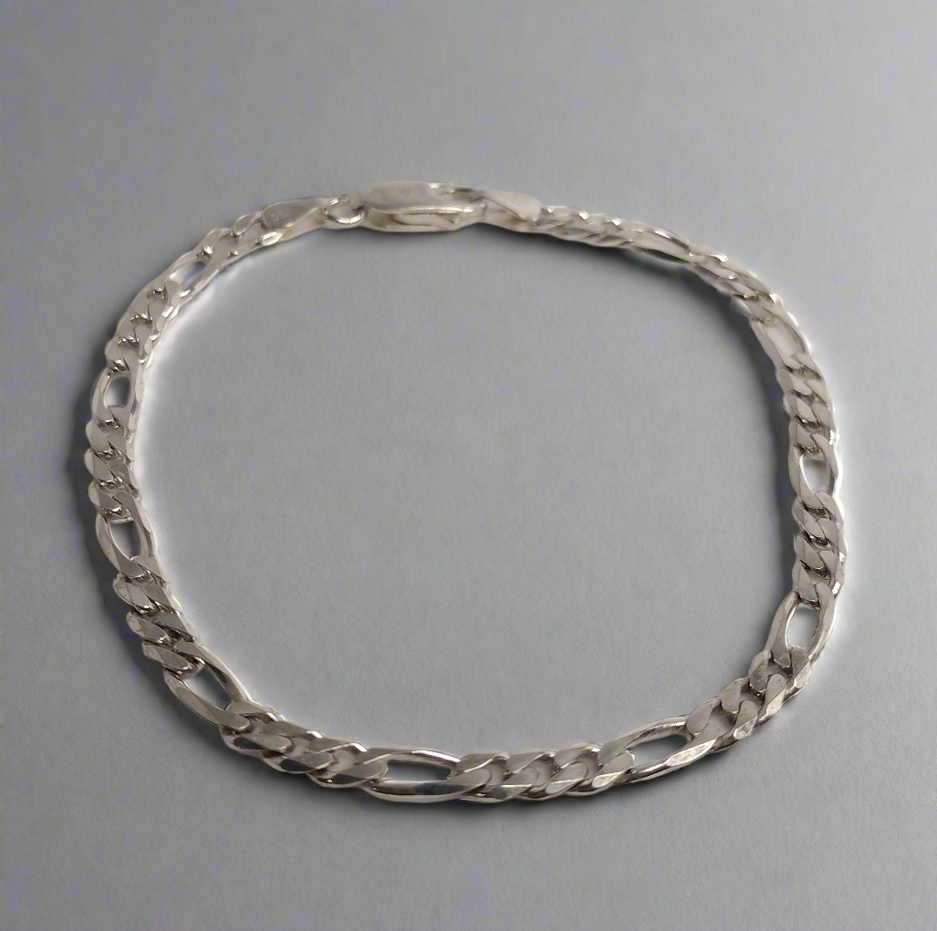 Sterling Silver Figaro Bracelet