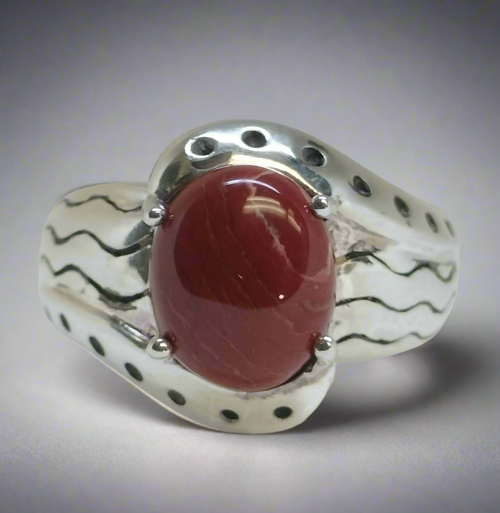 Sterling Silver Jasper Ring