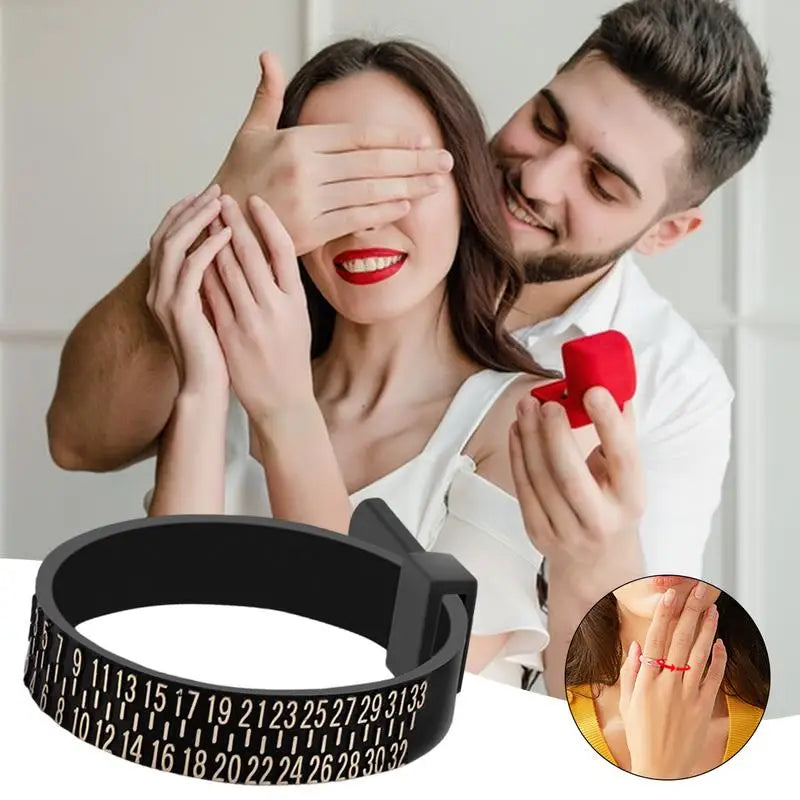 Ring Ruler Measurer Finger Coil Ring Sizing Tool UK Size US Size Measurements Ring Sizer Accessory Insert Guard Tightener Tools