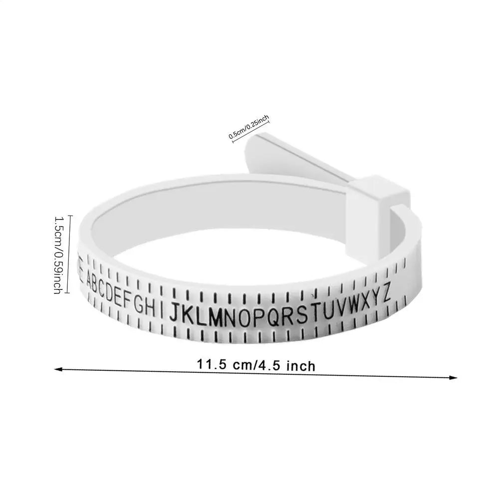 Ring Ruler Measurer Finger Coil Ring Sizing Tool UK Size US Size Measurements Ring Sizer Accessory Insert Guard Tightener Tools
