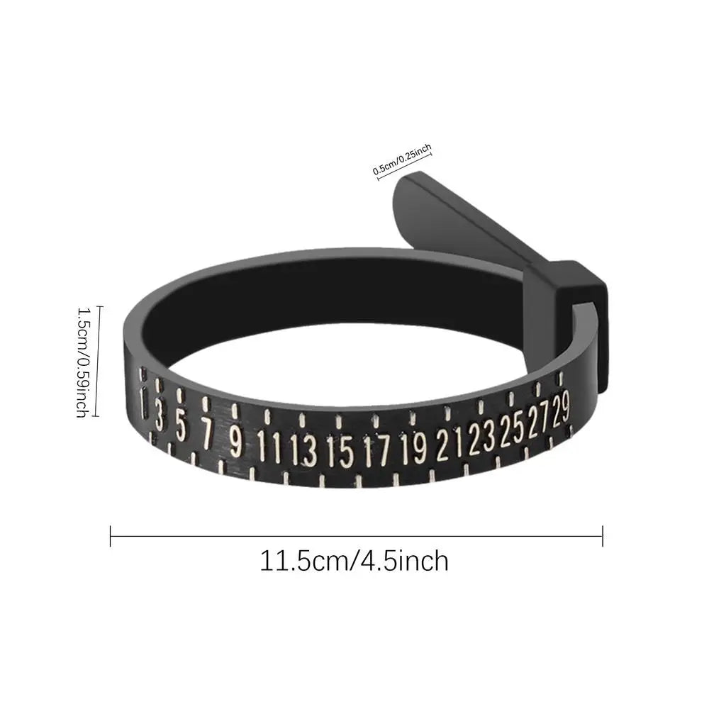 Ring Ruler Measurer Finger Coil Ring Sizing Tool UK Size US Size Measurements Ring Sizer Accessory Insert Guard Tightener Tools
