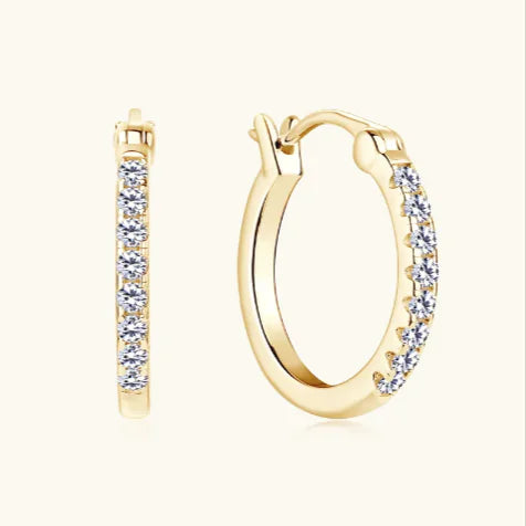 S925 Moissanite Stud Earrings