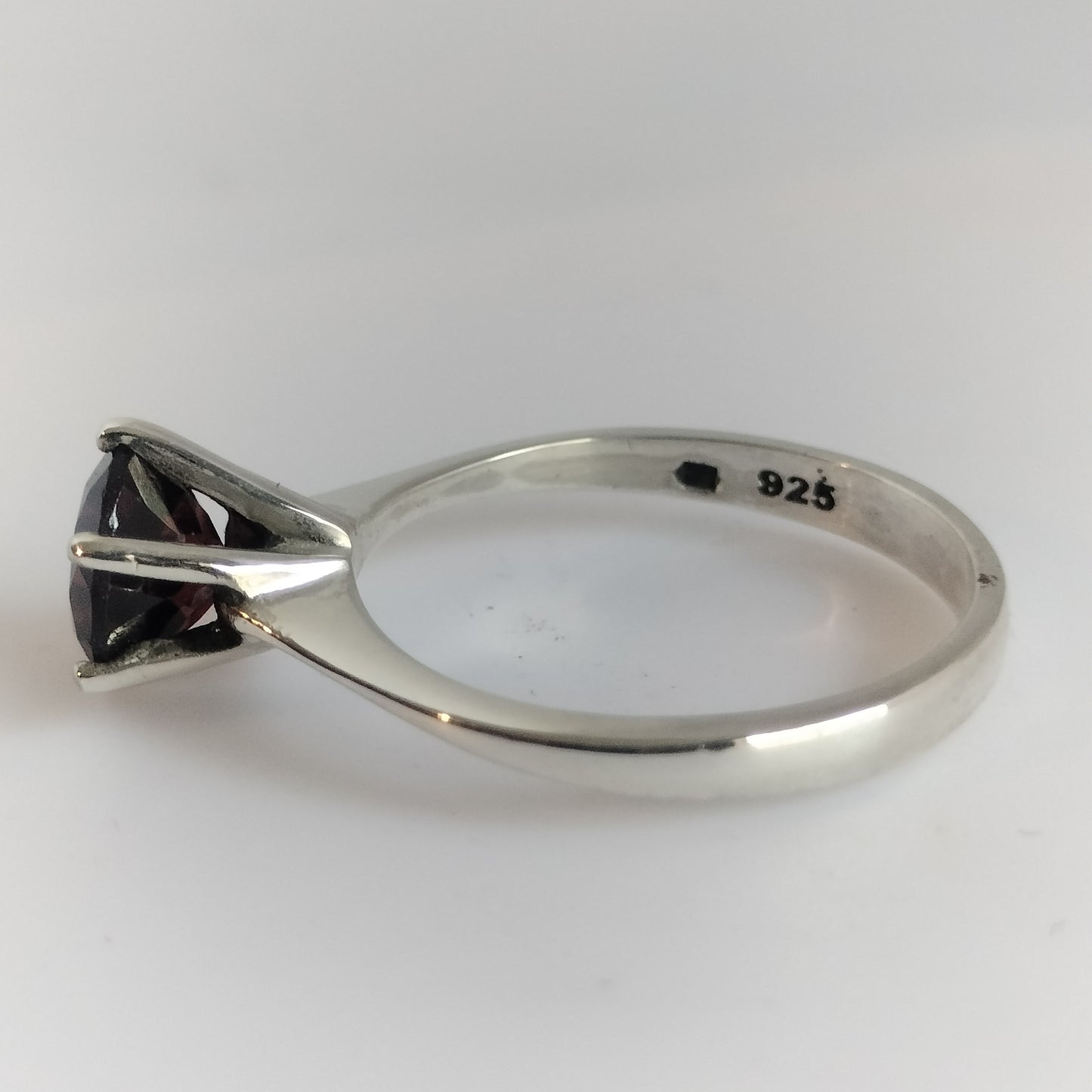 Sterling Silver Garnet Ring