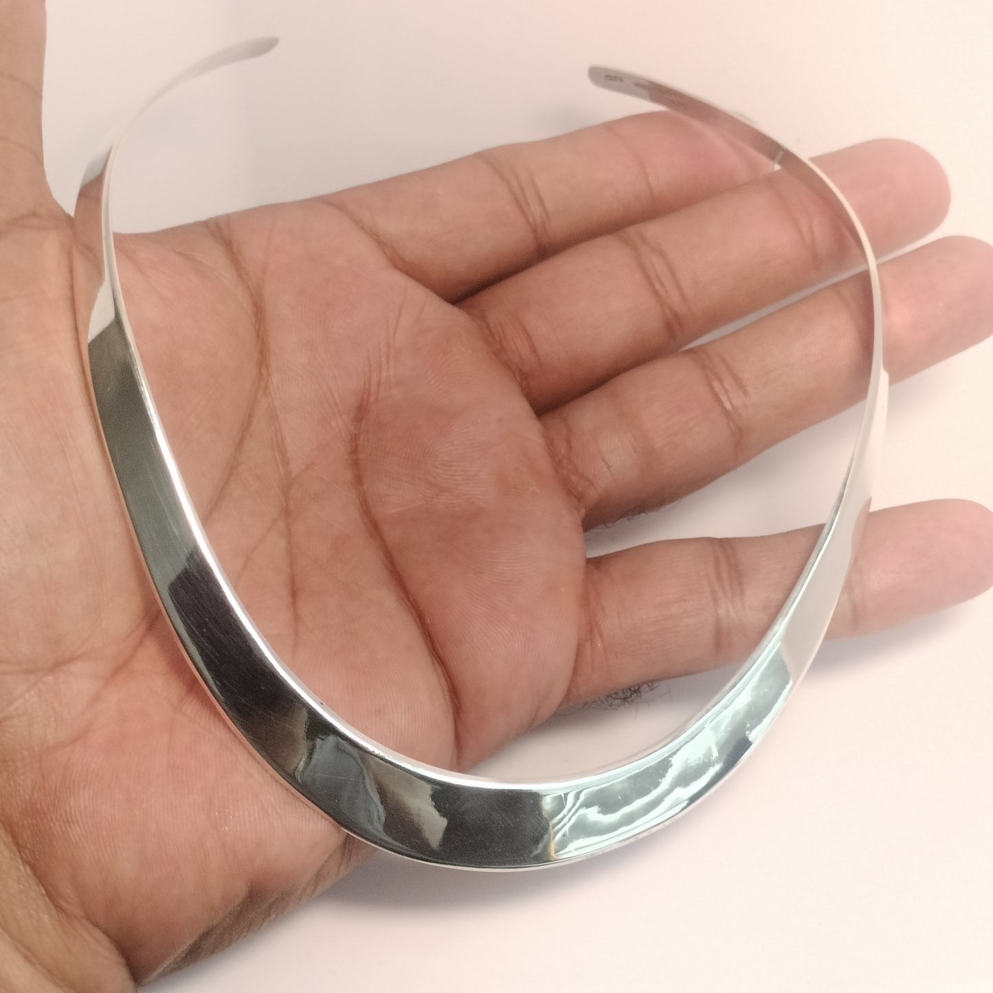 Sterling Silver Cuff Necklace