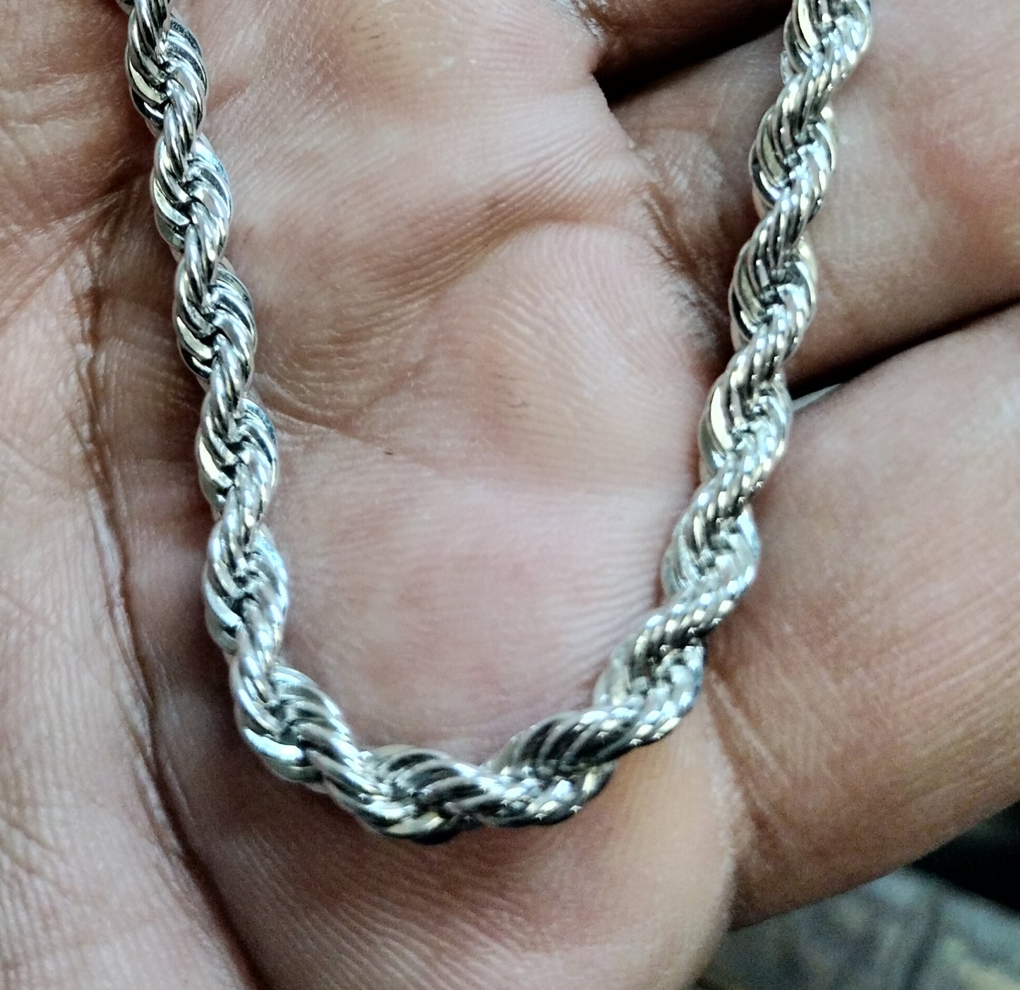 Sterling Silver Rope Chain