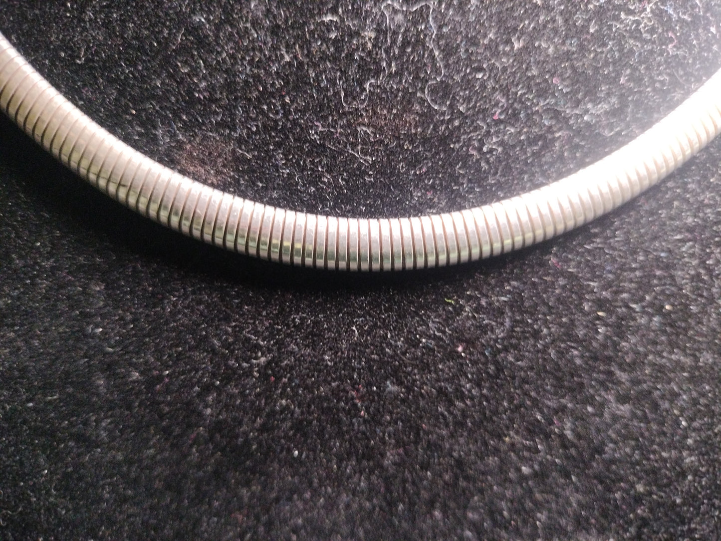 Sterling Silver Omega Necklace