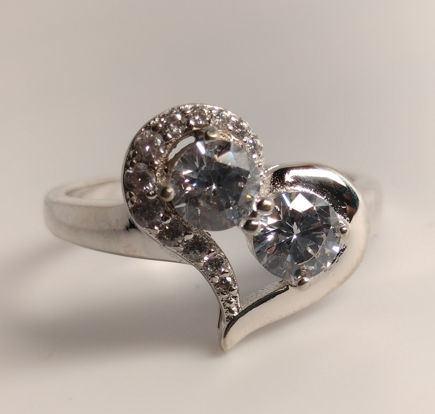 Sterling Silver Cubic Zirconia Ring