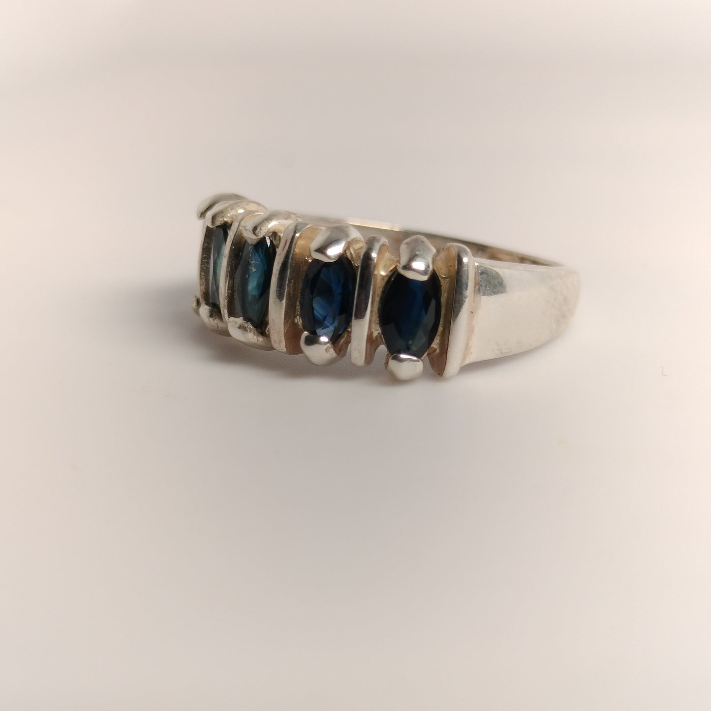 Sterling Silver Sapphire Ring