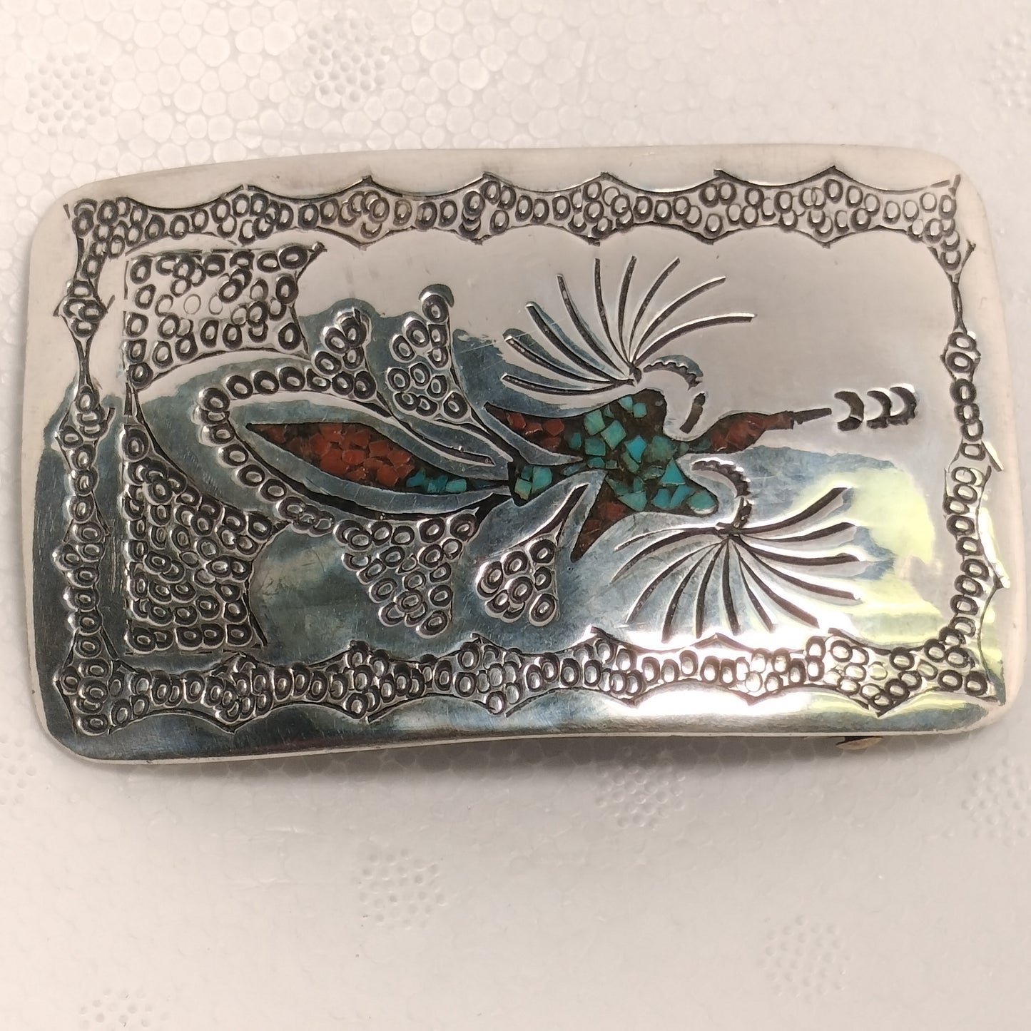 Sterling Silver Turquoise Belt Buckle