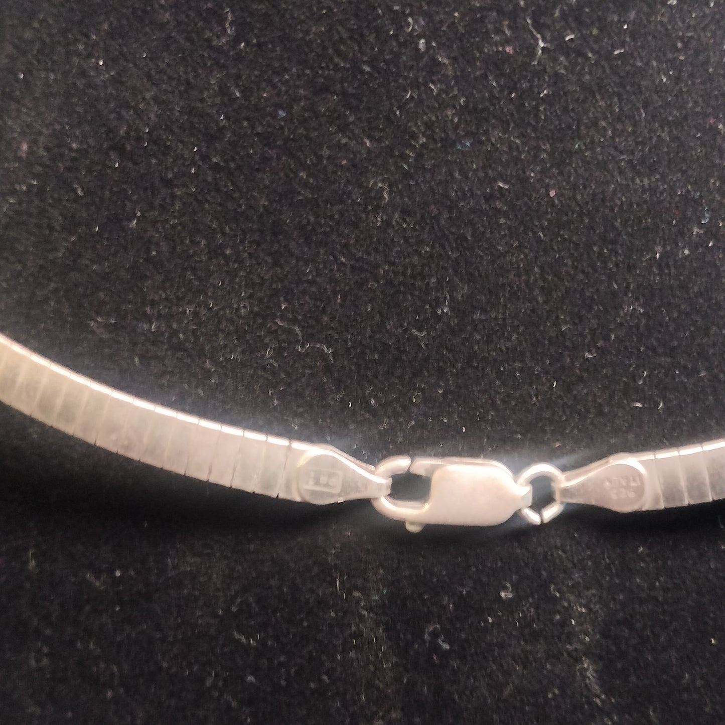 Sterling Silver Omega Necklace
