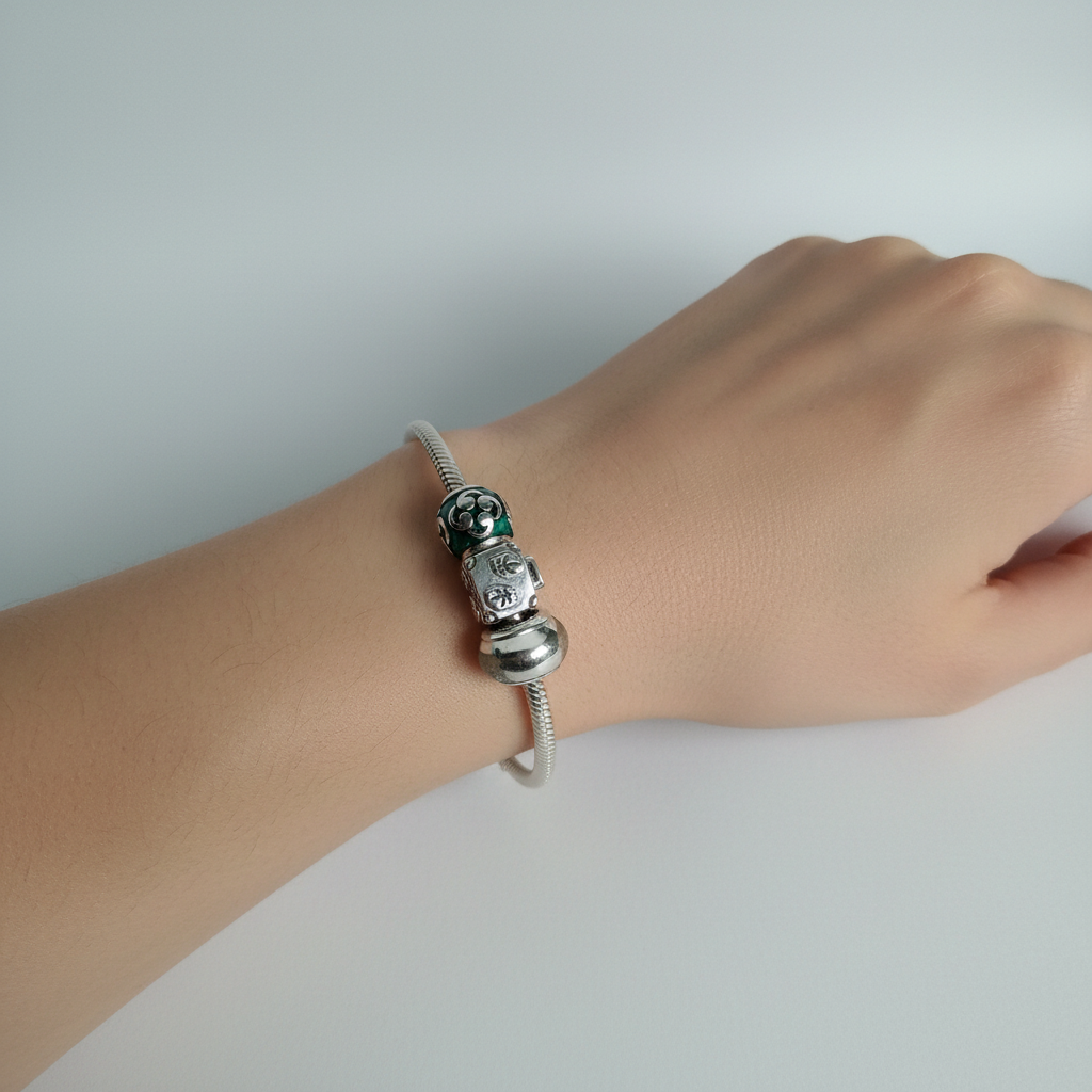 Sterling Silver Pandora Bead Bracelet