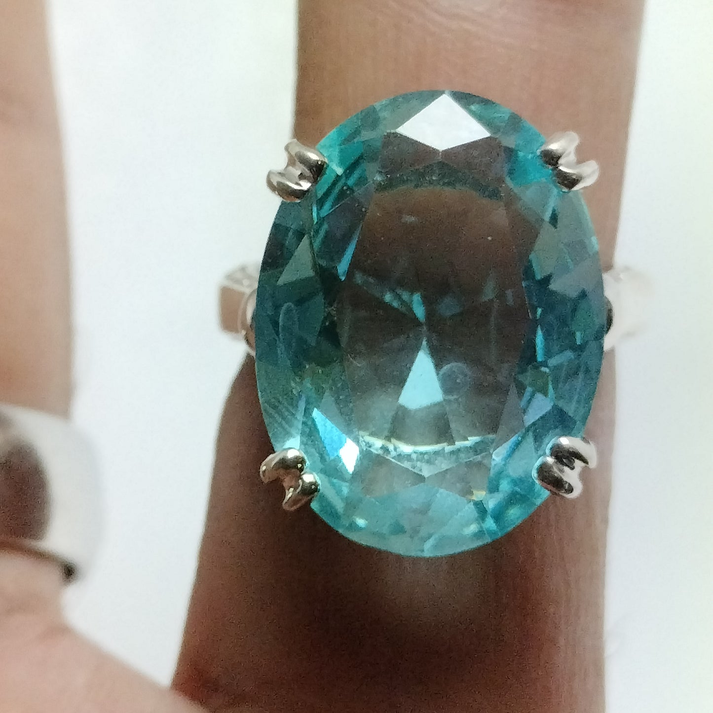 Sterling Silver Topaz Ring
