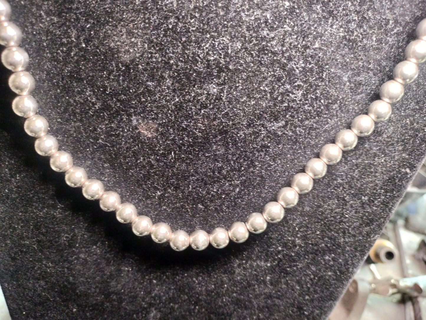 Sterling Silver Beaded Necklace