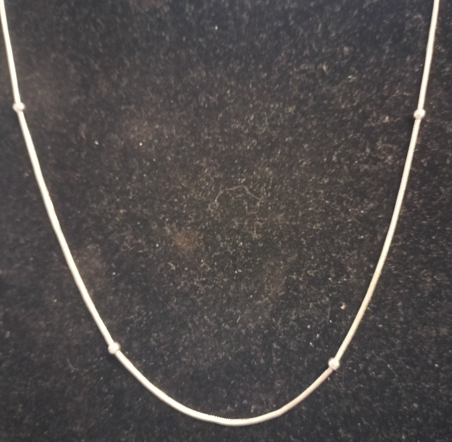Sterling Silver Snake Chain with Beads