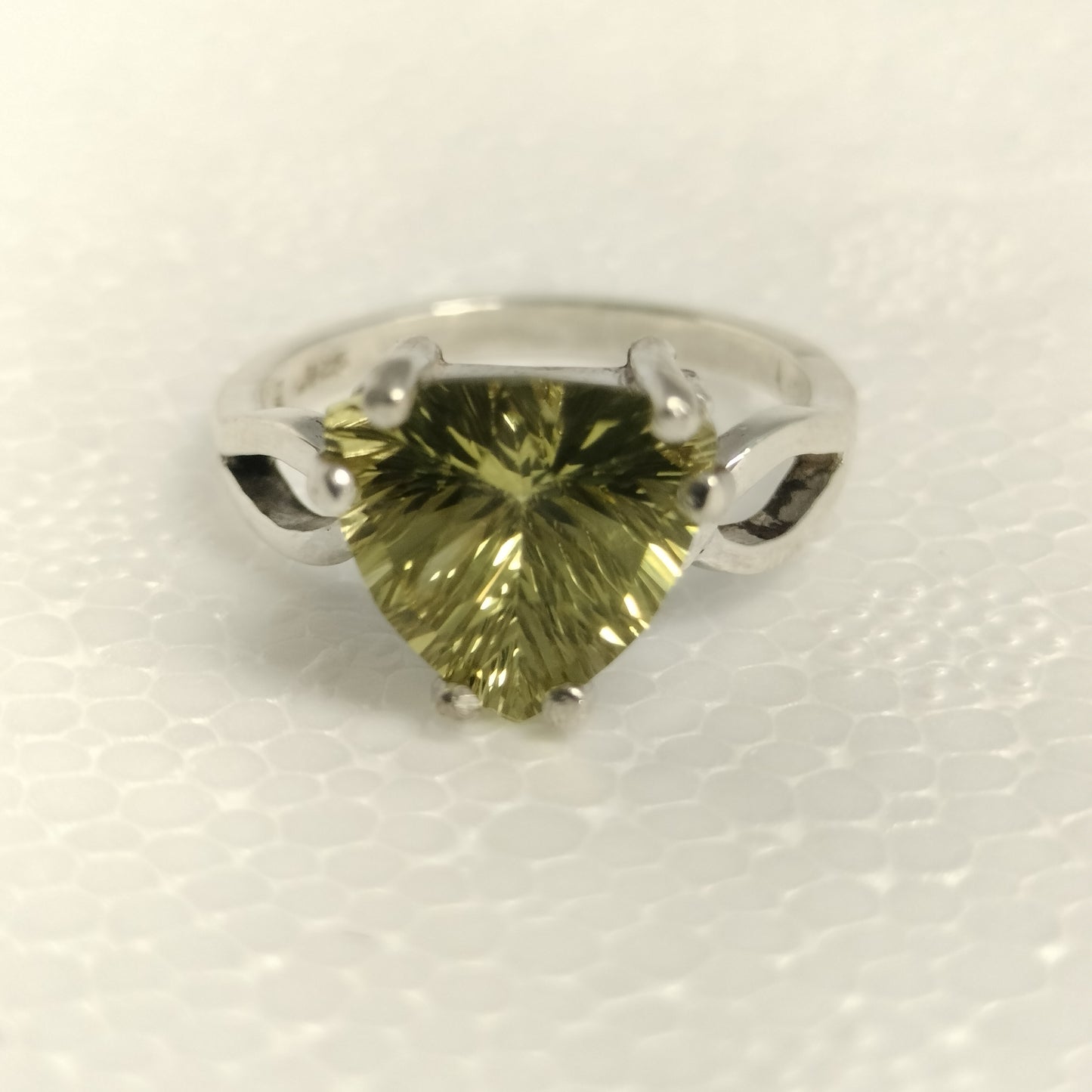 Sterling Silver Lemon Quartz Ring