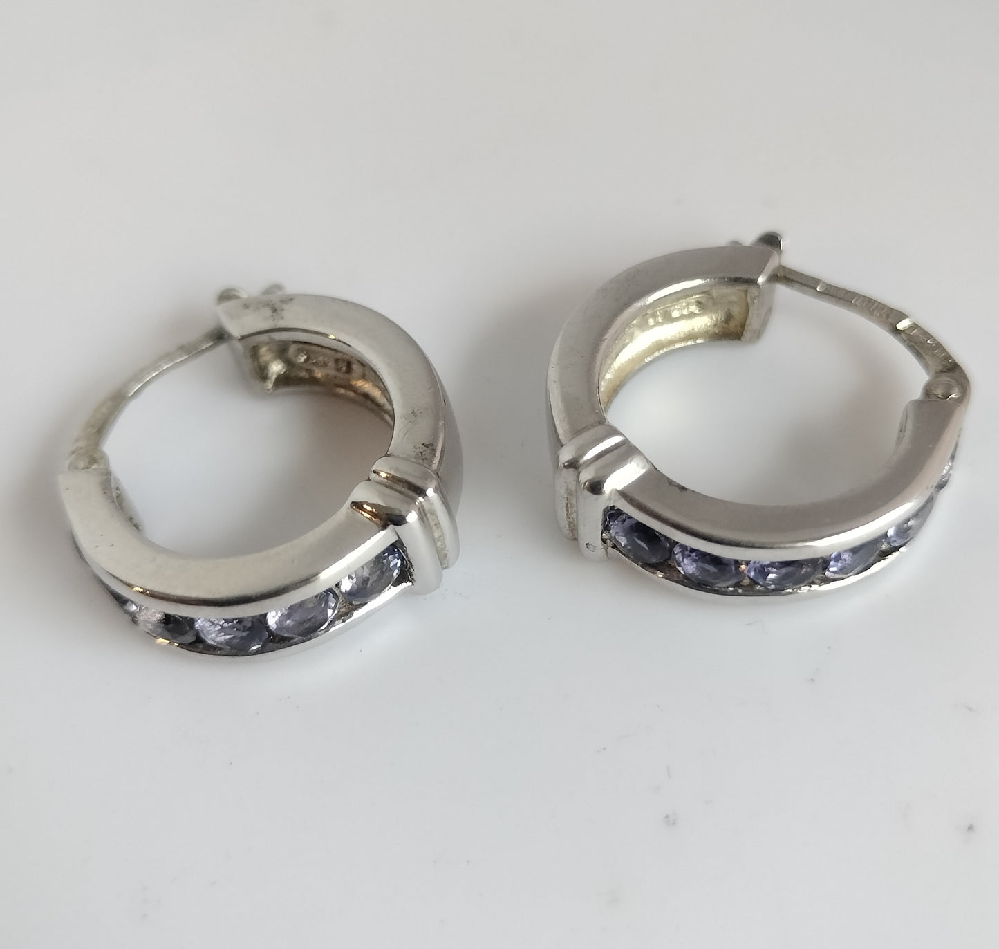 Sterling Silver Iolite Earrings