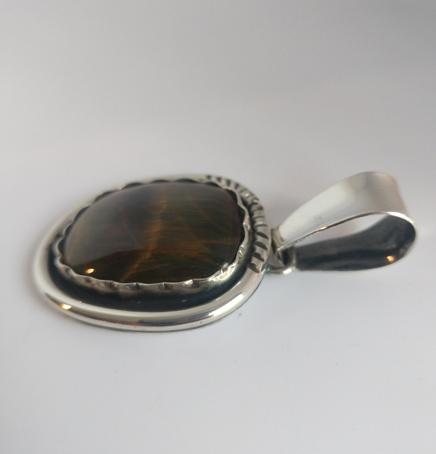 Sterling Silver Tigereye Pendant
