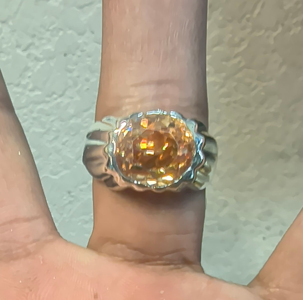Sterling Silver Topaz Ring