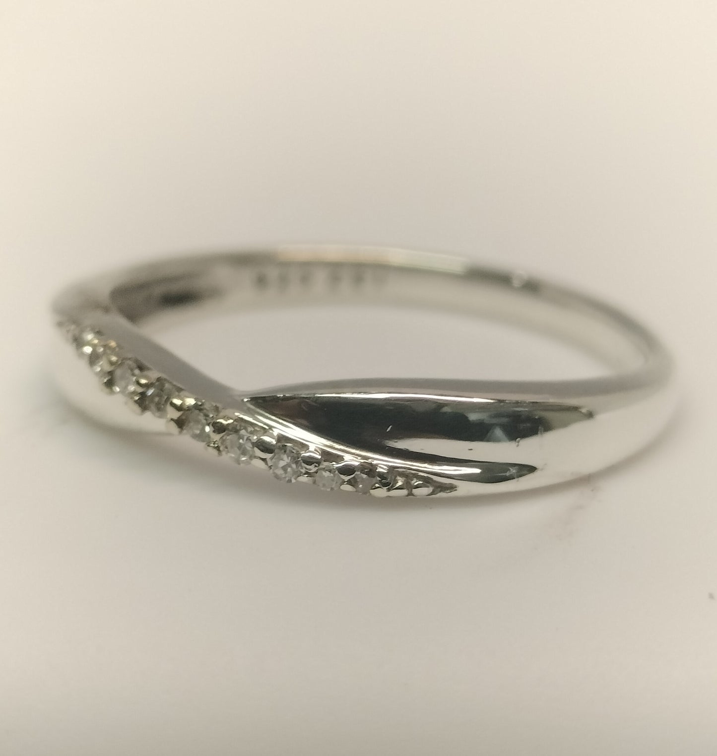Sterling Silver and Diamond Band