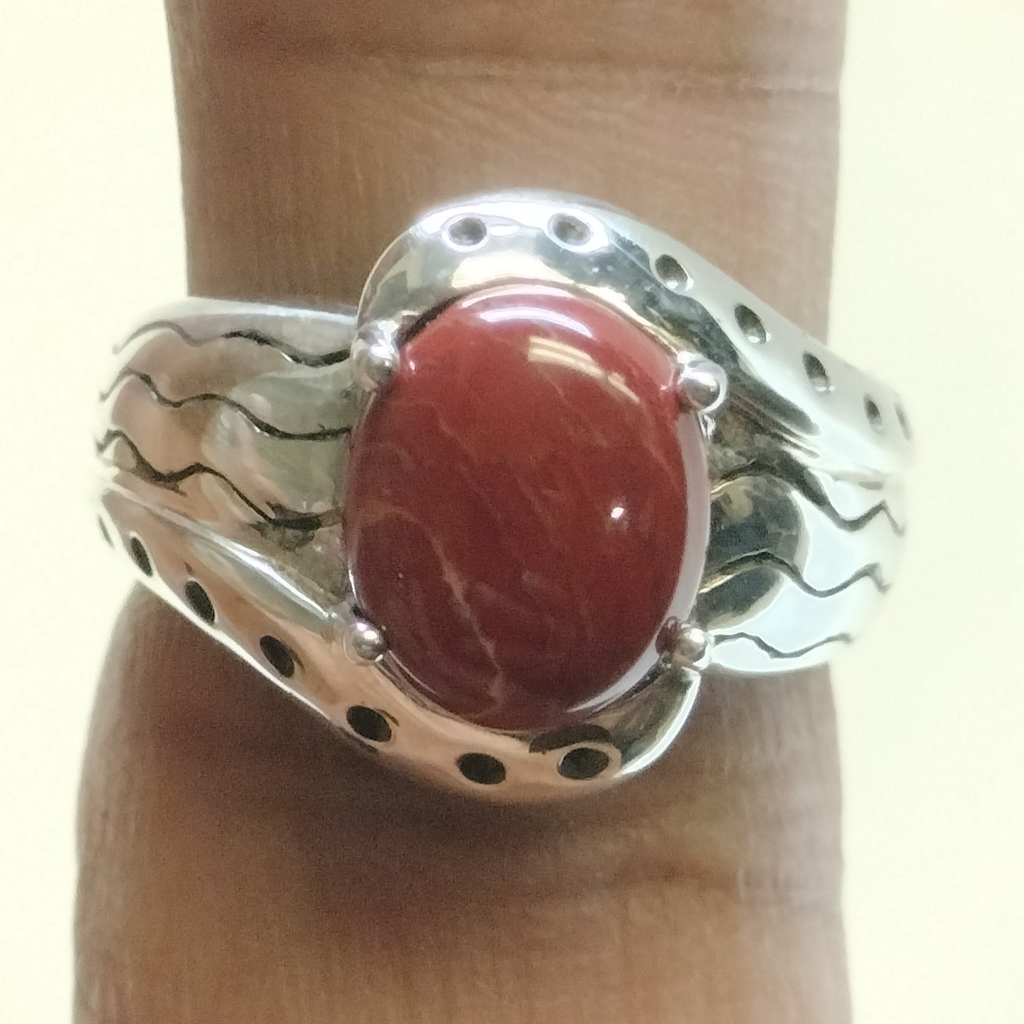 Sterling Silver Jasper Ring