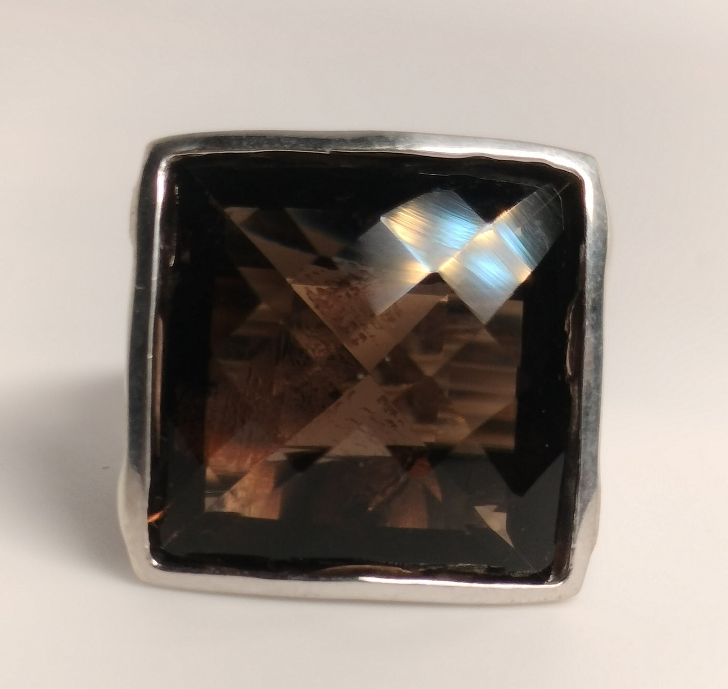 Sterling Silver Smokey Quartz Ring