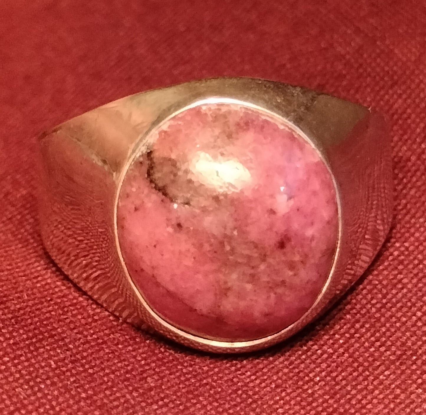 Sterling Silver Rhodonite Ring