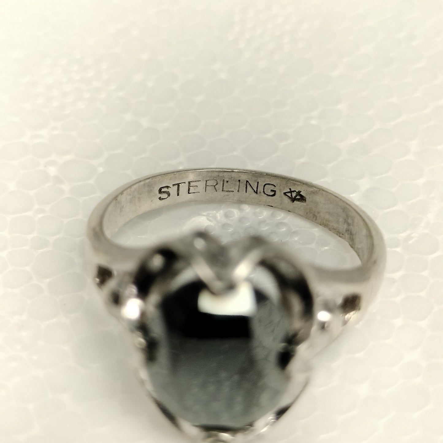 Sterling Silver Hematite Ring