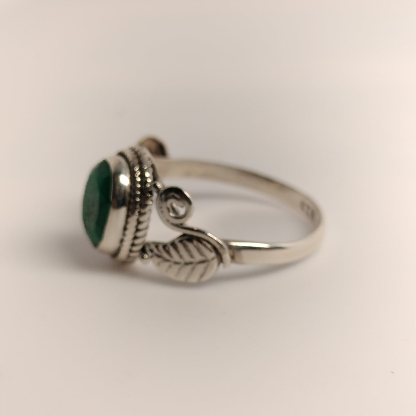 Sterling Silver Emerald Ring