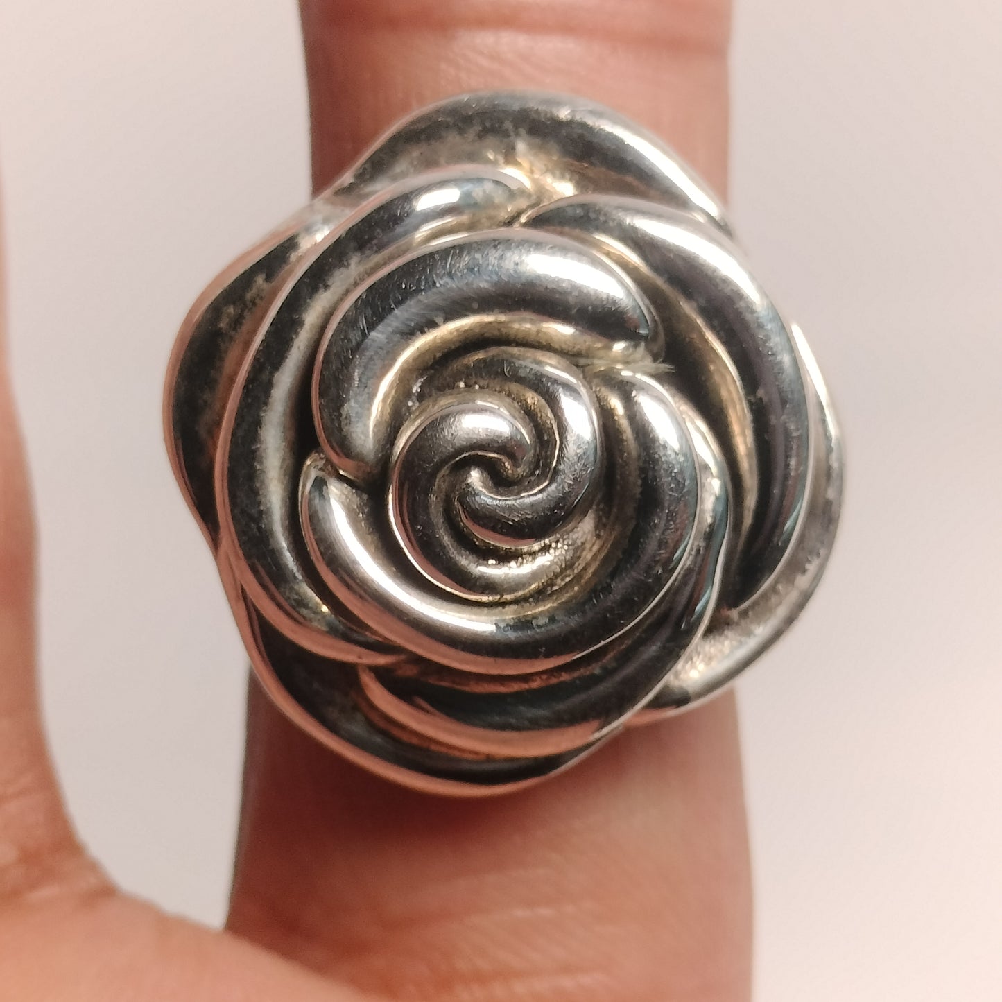Sterling Silver Rose Ring