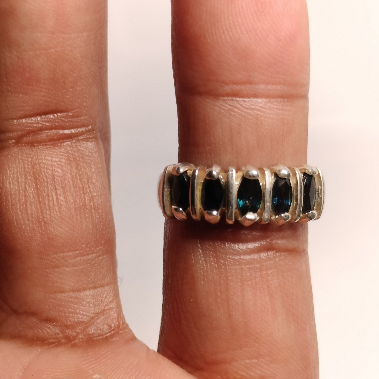 Sterling Silver Sapphire Ring